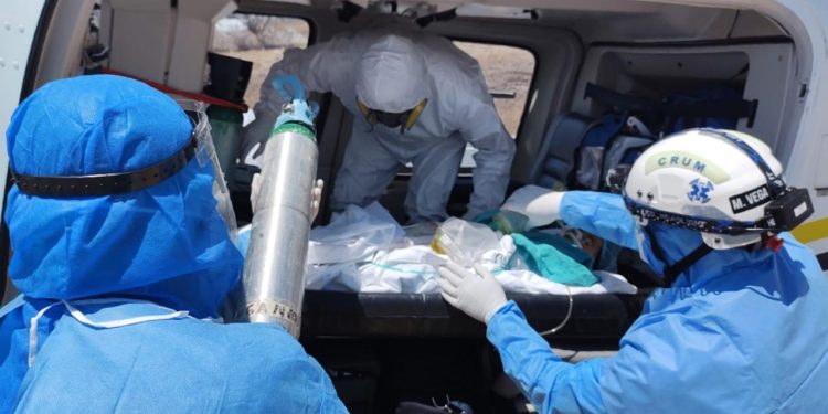 Con helicóptero de la SSP, Servicios Aéreos traslada de emergencia a menor por intoxicación