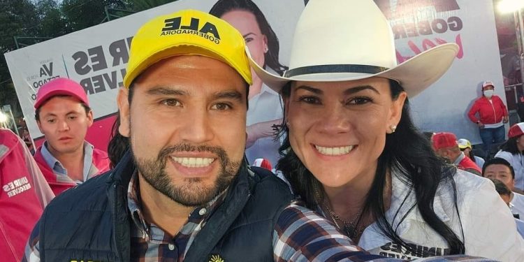 Acompaña Octavio Ocampo a Alejandra del Moral en Estado de México