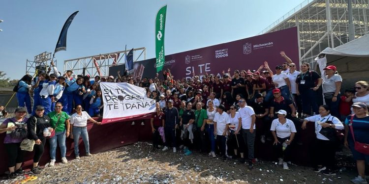 Conalep Michoacán se suma a la activación contra las adicciones