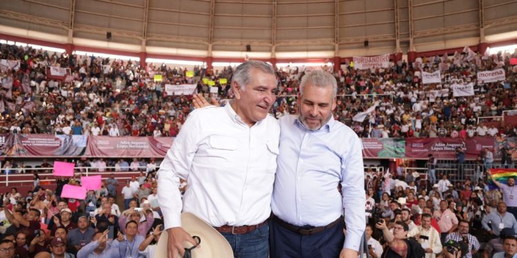 Con apoyo de Adán Augusto, Michoacán hoy tiene gobernabilidad: Bedolla