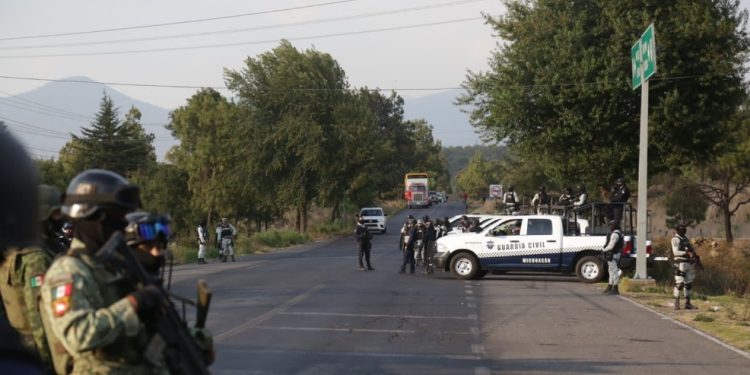 SSP, Sedena y Guardia Nacional garantizan libre tránsito en Uruapan