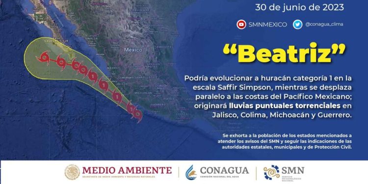 “Beatriz” impactaría en Michoacán, pide PC extremar precauciones a la población