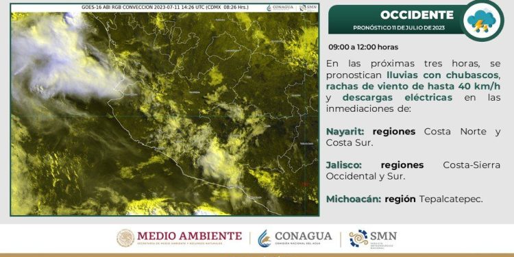 Ante lluvias provocadas por la Onda Tropical 11, pide PC tomar medidas de autocuidado