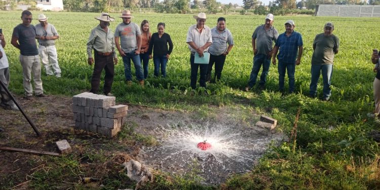Sader apoya obra hidroagrícola que beneficia a productores de Cuitzeo