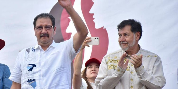 Visita Noroña por tercera ocasión Michoacán.