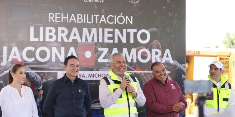 Arranca Bedolla rehabilitación del libramiento Jacona-Zamora