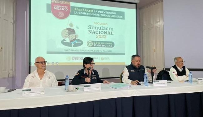 Gobierno de México anuncia Segundo Simulacro Nacional 2023