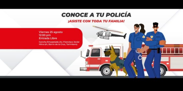 Invita Bladimir González a evento Conoce a Tu Policía