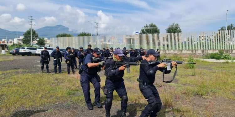 Toma SSP capacitación “Especialización Grupo Táctico Operativo”, en Morelia