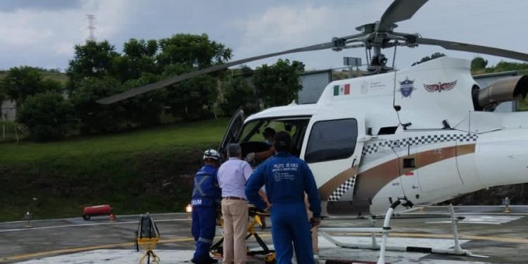 Servicios Aéreos de la SSP traslada a paciente con complicaciones de salud