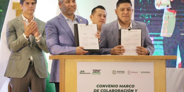 Michoacán y SLP, estrechan lazos para el desarrollo económico y logístico de la región Bajío