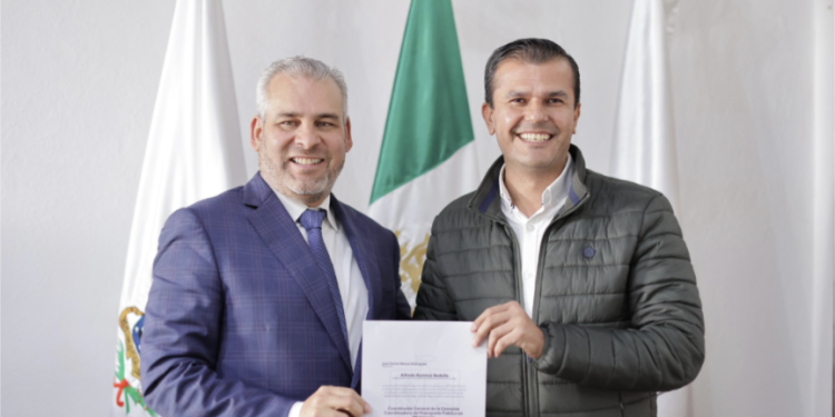 Nombra Bedolla a Juan Daniel Manzo Rodríguez, nuevo titular de la Cocotra