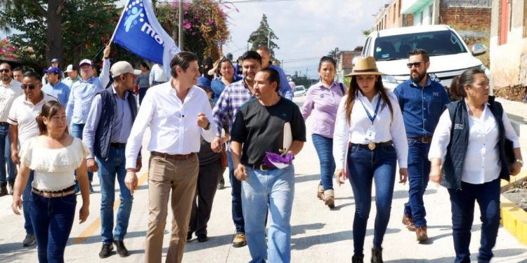 Alfonso Martínez construye obras por 110 mdp en colonias del Poniente de Morelia