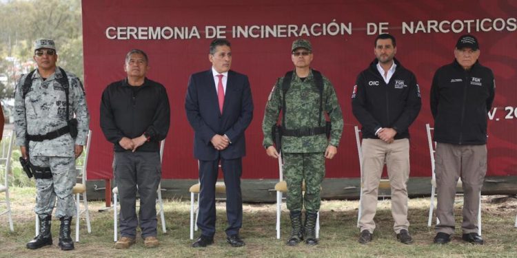 Estrategia de seguridad en Michoacán, permite incineración de más de una tonelada de drogas: SSP