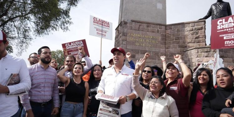 Morena Michoacán muestra apoyo contundente a Claudia Sheinbaum: JP Celis