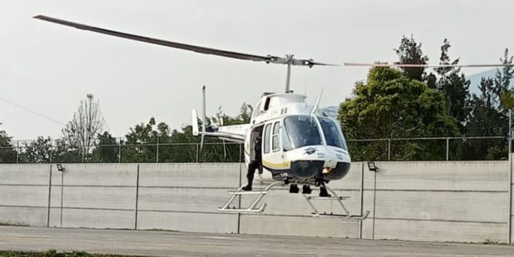 Guardia Civil despliega patrullajes aéreos, en Uruapan