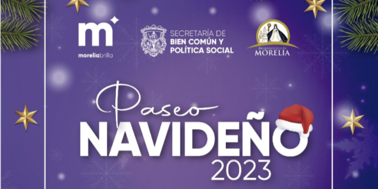 Invita Gobierno de Morelia al Paseo Navideño 2023