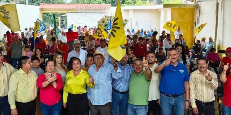 PRI, PAN y PRD en Parácuaro arrecian presencia y unidad para un proyecto municipal