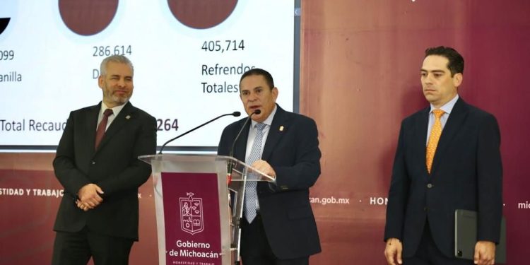 Pago de refrendo rompe récord histórico: Bedolla