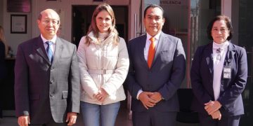 Diputada Daniela De Los Santos, Fiscal Adrián López y Presidente del Poder Judicial Jorge Reséndiz, realizan trabajos preparativos para el Centro de Justicia de Niñas, Niños y Adolescentes.