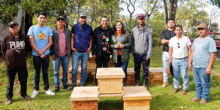 La diputada Macarena Chávez reconoce la labor de los apicultores de México y Michoacán.