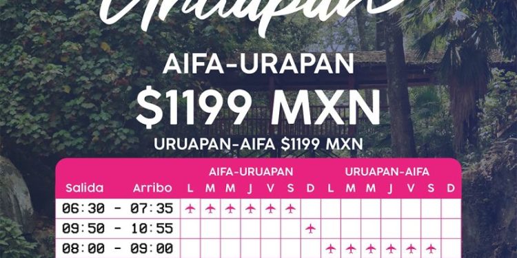Hoy viernes Uruapan estrena vuelo de Mexicana