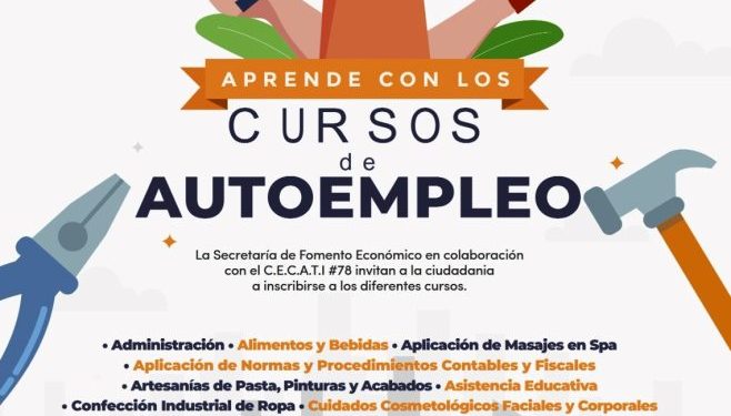 Programa «Aprende con Cursos de Autoempleo» ofrece 14 cursos de especialidad en artes y oficios