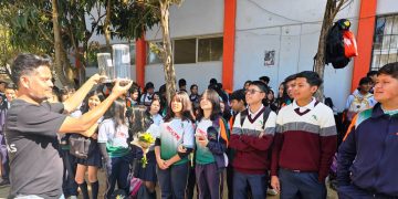 Trabajan estudiantes del Cecytem en la prevención de adicciones