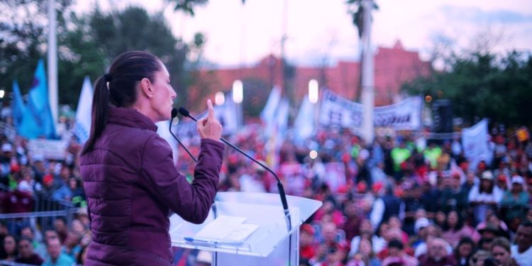 “CON LA 4T, MUJERES LIBRES Y SEGURAS SIEMPRE”: CLAUDIA SHEINBAUM DESDE CIÉNEGA DE FLORES, NUEVO LEÓN