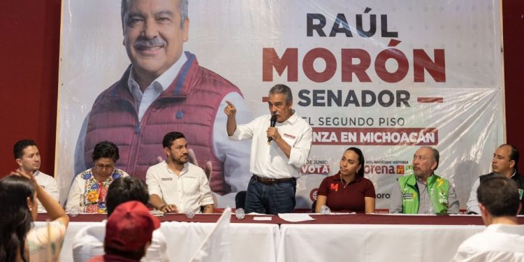 Desde el oriente michoacano, consolida Raúl Morón unidad de la 4T