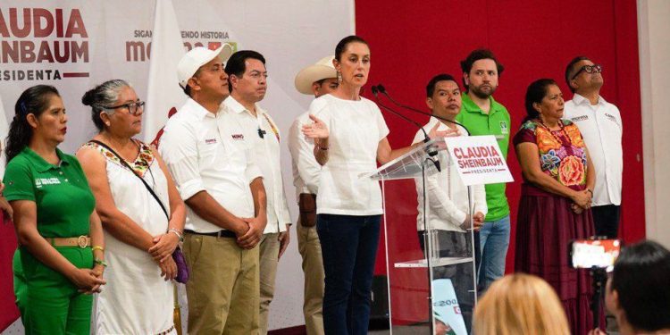 CLAUDIA SHEINBAUM PIDE RESPETO ENTRE NACIONES ANTE COMENTARIOS DEL PRESIDENTE DE ARGENTINA JAVIER MILEI SOBRE LA 4T