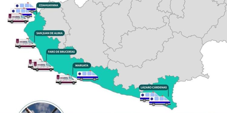 Desplegará SSM ambulancias terrestres y aéreas a la Costa Michoacana