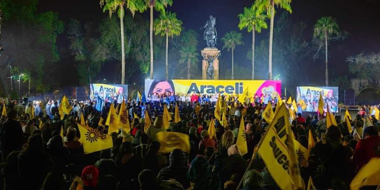Por la democracia, la libertad, la justicia y la seguridad arranca campaña Araceli Saucedo rumbo al Senado
