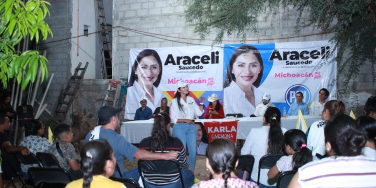 Una política integral para la atención y desarrollo del campo, compromete Araceli Saucedo en Tzitzio