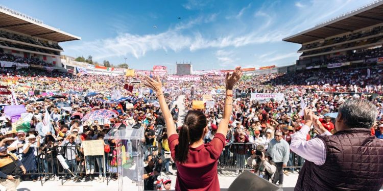 CLAUDIA SHEINBAUM VA POR LA VISITA A LOS 300 DISTRITOS ELECTORALES DURANTE SU CAMPAÑA RUMBO A LA PRESIDENCIA DE MÉXICO
