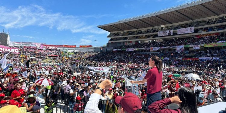 Sheinbaum llena el Estadio Morelos; más de 50 mil personas manifiestan su apoyo: Morena Michoacán