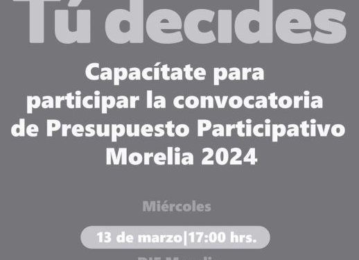 IMPLAN invita a la última semana de capacitación para proyecto ciudadano