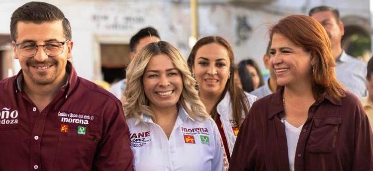 Asiste Fabiola Alanís al arranque de campaña de Toño Mendoza, candidato a diputado local por Pátzcuaro