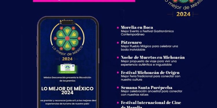 Vota por Michoacán para premio Lo mejor de México 2024; mañana último día