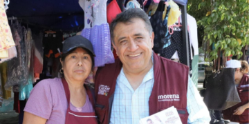 Morena lidera con casi 8 puntos de ventaja sobre el frente opositor en el Distrito Federal 02 con sede en Apatzingán, según Massive callen.