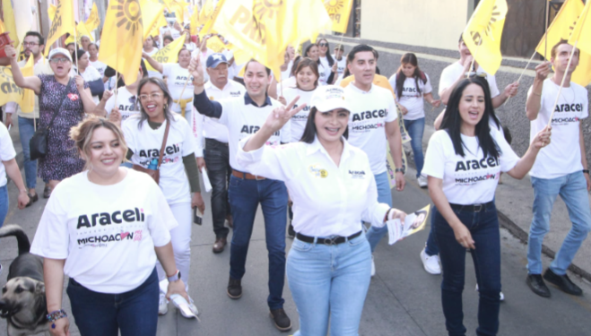 En Huandacareo cierran filas a favor de Araceli Saucedo
