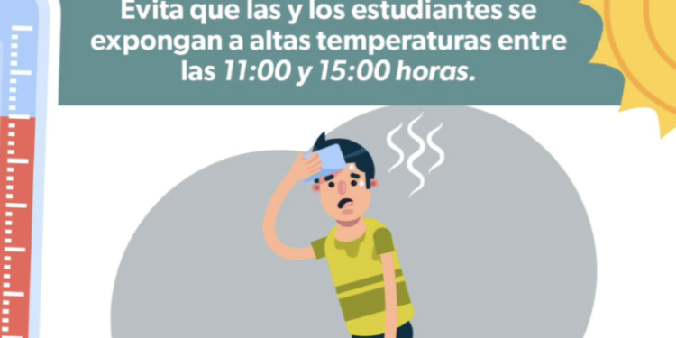 SSM recomienda evitar este horario para actividades al aire libre en escuelas