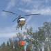Envían helicóptero con helibalde para combatir incendio forestal en Chilchota