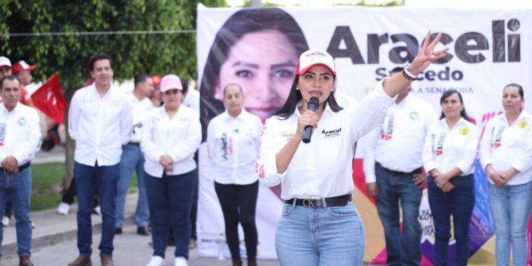 En Puruándiro, compromete Araceli Saucedo trabajo decidido para potenciar el desarrollo de la región