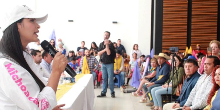 En Michoacán como en México, ya se respira el futuro de paz y desarrollo que está por llegar: Araceli Saucedo