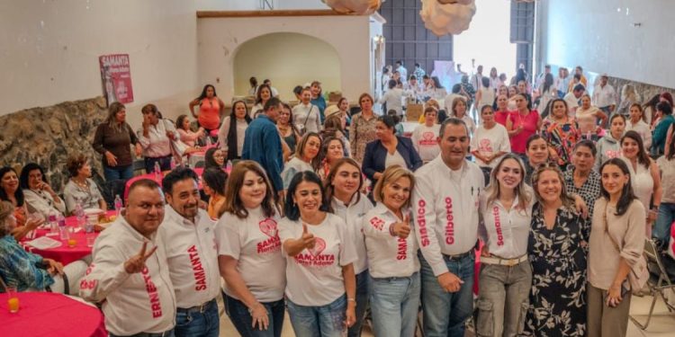 Fuerte unidad de mujeres de diversos sectores de Pátzcuaro, arropan a Samanta Flores para su Presidenta