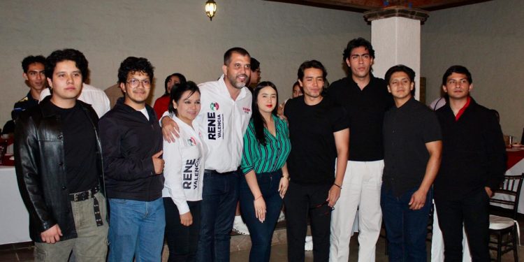 Invita René Valencia a jóvenes a votar por su proyecto de gobierno para Morelia