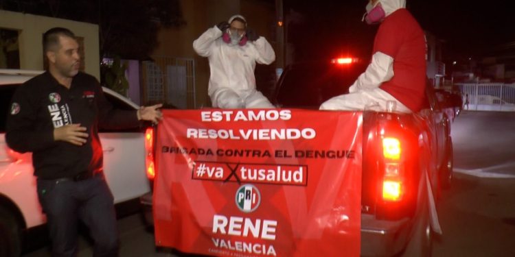 Gestiona René Valencia fumigaciones contra el dengue en Morelia