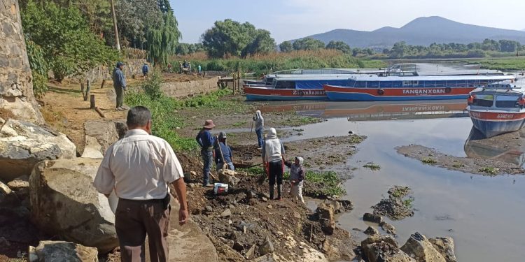 Así avanzan los trabajos para rescatar el Lago de Pátzcuaro
