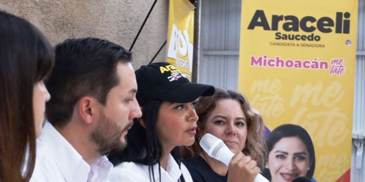 En apoyo a las mujeres y a la defensa de sus derechos ¡vamos con todo!: Araceli Saucedo